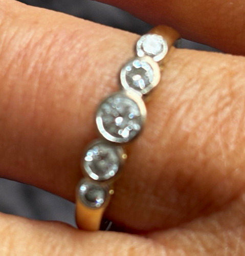 18ct yellow gold bezel - bezel, set