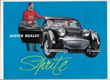 1960 Austin-Healey Sprite "Frogeye" sports car brochure: Publication No. 1590/B