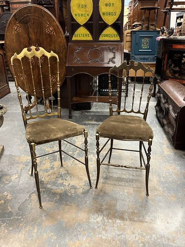 Mid century brass chiavari - century,