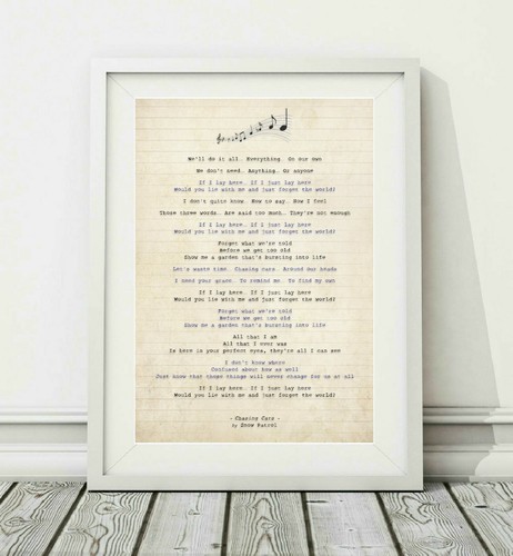 Snow patrol chasing cars - patrol,