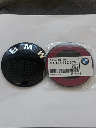 Genuine bmw 82mm gloss carbon - genuine,