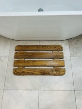 Natural Wooden Duck Board for Bathroom Large Rectangular Shower Mat