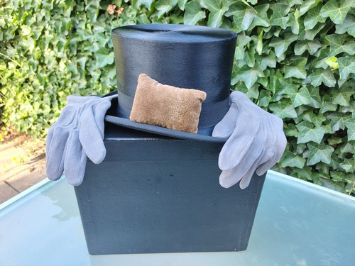 Black genuine silk - black, plush