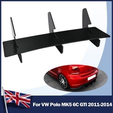 Rear Bumper Diffuser Spoiler Body Kit Gloss Black For VW Polo MK5 6C GTI 2011-14