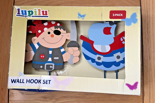 Wooden coat hook set - hook, &