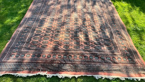 Large vintage afghan rug - vintage,