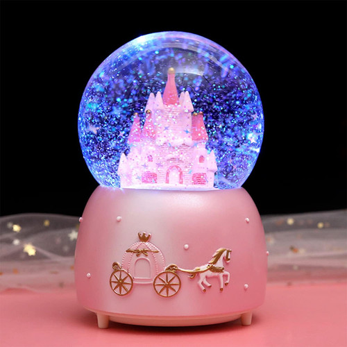 Musical snow globe light - snow, up