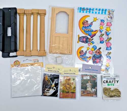 Dollhouse wooden door frame - dollhouse,