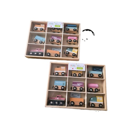 Set wooden train - 2:,
