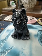 3D Resin Black Unicorn Figurine