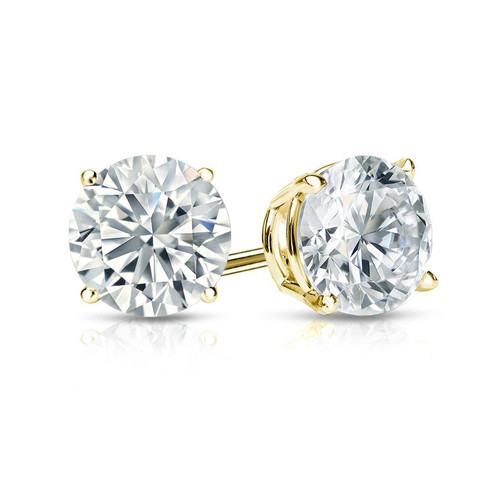 Diamond earrings gold - diamond,