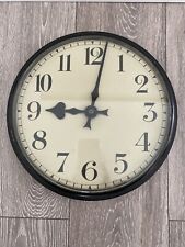 Vintage Synchronome Electric Brass Bevelled Glass Clock