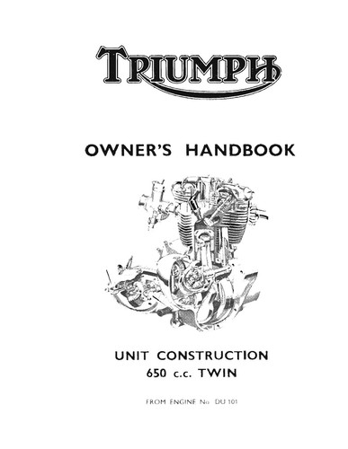 Triumph owners manual - triumph,