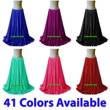 40" Long Satin Skirt Full