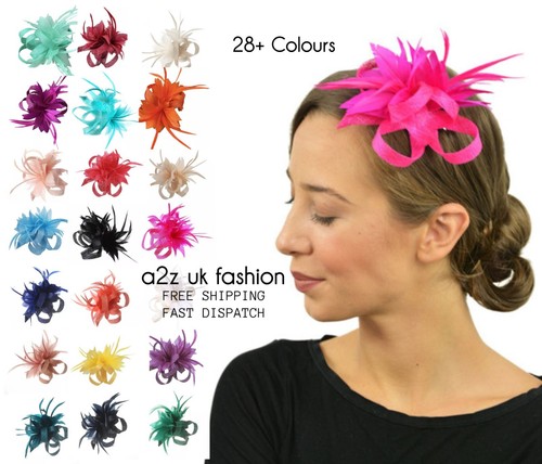 Women flower feather clip - women's,