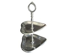 2 Tier Heart Shape Display Cake Stand 