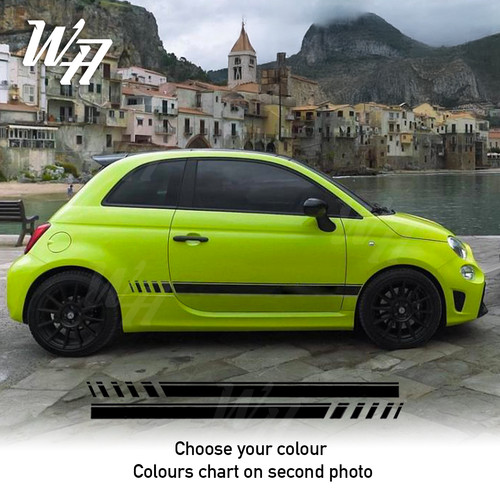 Black side stripes - stripes, fiat