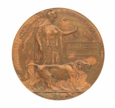 WW1 Memorial Plaque Alfred