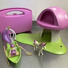Playmobil Fairies & Unicorn Carry Case & Toadstool Imaginative Play
