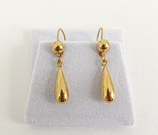 9ct Yellow Bomb Gold Earrings