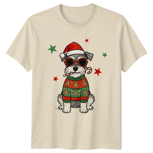 Schnauzer dog christmas - schnauzer,