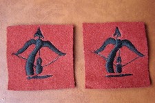 Pair of Anti-Aircraft Command embroidered Formation badges patches.