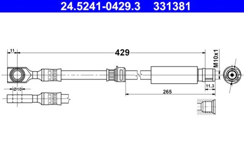 Ate brake hose for - hose,