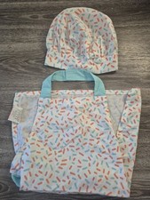White Orange And Blue Sprinkles Themed Kirkton House Kids Apron & Hat Set