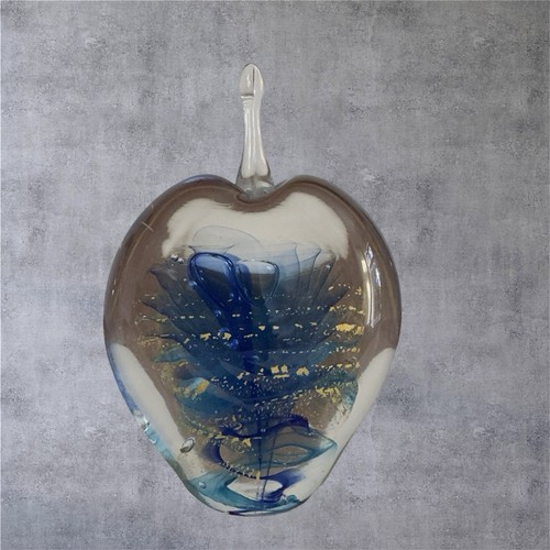 Vintage art glass apple - vintage,