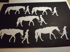 5 Die cuts  Leading My Horse