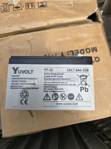 Yuvolt 12fr 12v 0ah - yuvolt, y7-12fr