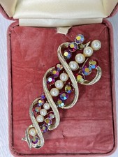 Vintage CORO Craft Brooch Faux