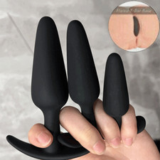 Anal Butt Plug Set Anal Beginners Training Prostate Massager Sex Toys Women Men