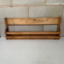 Rustic Wooden Wall Mounted Shoe Rack Spice Rack Kitchen Storage Farmhouse