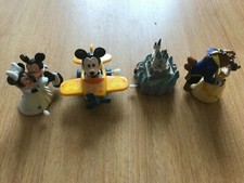 Disney Beauty & The Beast, Mickey Mouse, Cinderella Castle Wind Up Toy Figures 