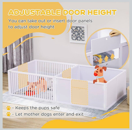 Pawhut whelping box for dogs - pawhut,