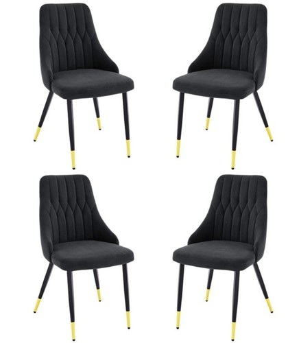 Black velvet dining - velvet, chairs
