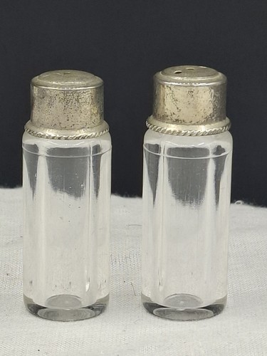 Vintage cut glass salt - cut, and