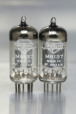 2x NOS Mullard M8137 Valves Tubes  Eq ECC83 CV492 CV4004 12AX7 B339