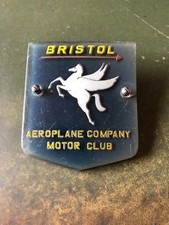 BRISTOL  AEROPLANE COMPANY MOTOR CLUB BADGE  BRISTOL 400 401 402 403 404 405 406