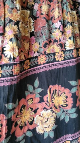 Floral boho embroidered wide - ,