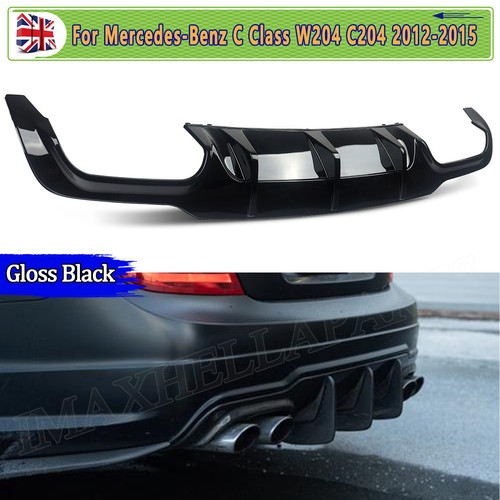 Black rear bumper - black,