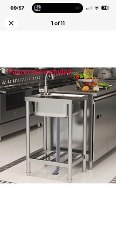 Single bowl catering - single, sink