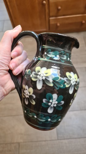Heavy terracotta hand - , painted
