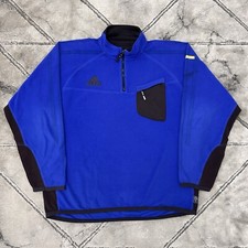 Vtg 90s Adidas Adventure Climawarm 1/4 Zip Fleece Pullover - XL Mens Hike Sport