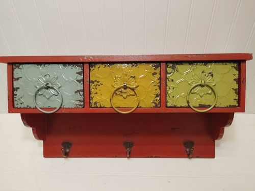 Vintage red wooden entryway - red,