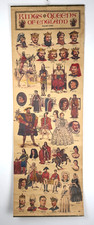 Vintage Large Poster/Wall Picture, The Kings and Queens of England from 1066