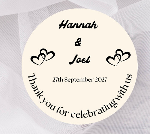 Personalised wedding stickers - personalised,