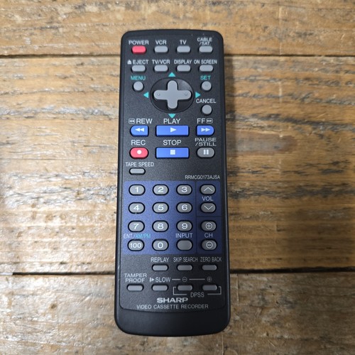 Sharp rrmcg0172ajsa vcr remote - sharp,