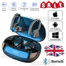 TWS Wireless Bluetooth Earphones Headphones Sports Running Bass Earbuds Ear Hook